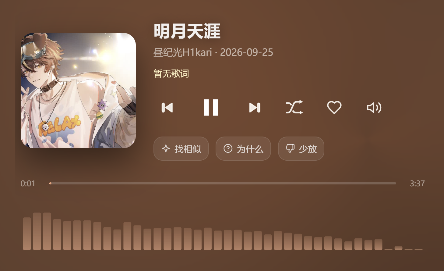 歌曲《明月天涯》的切片封面